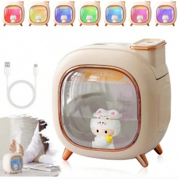 Beige Like New Humidifier Night Light with Cute Figurine - Picture 10 of 10